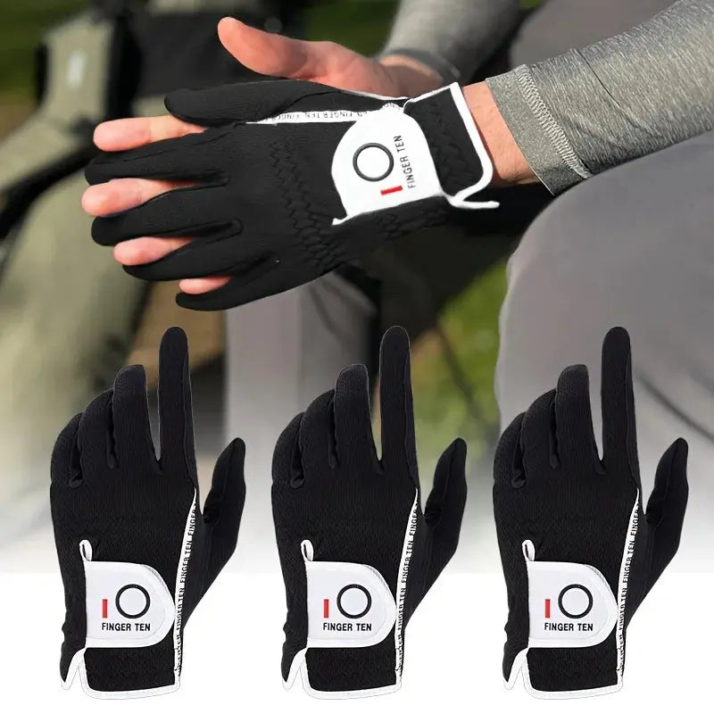 Left Hand Golf Gloves – Left Hand, 3-Pack for Wet Weather PeakPursuitFitness