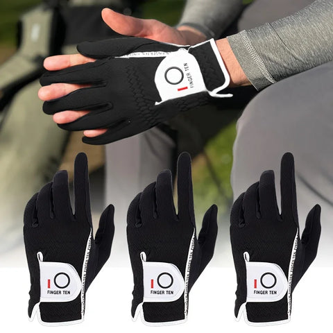Left Hand Golf Gloves – Left Hand, 3-Pack for Wet Weather