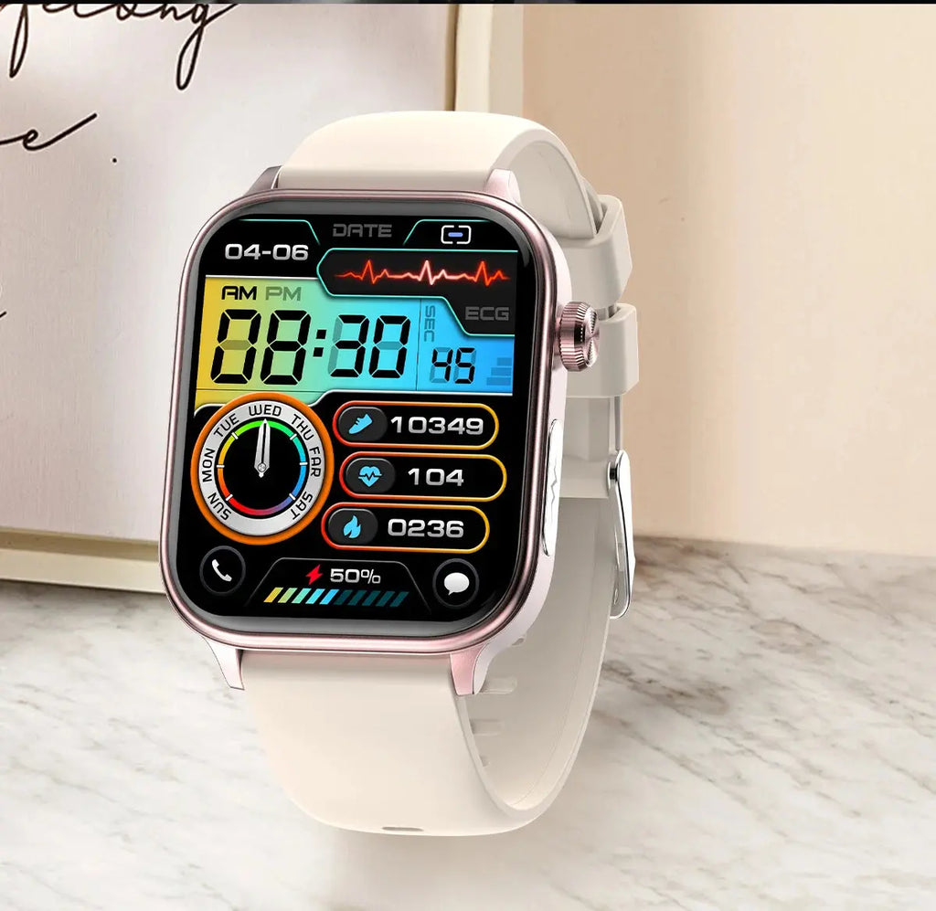 LIGE Smart Watch – ECG+PPG, Blood Lipid & Uric Acid Monitor, BT Call