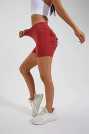 women's yoga shorts– High Waist Pocket Fitness Tights