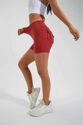women's yoga shorts– High Waist Pocket Fitness Tights