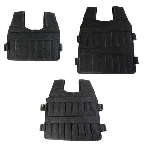 Adjustable Weighted Vest – 3/15/35kg Training Jacket for Running & Workouts