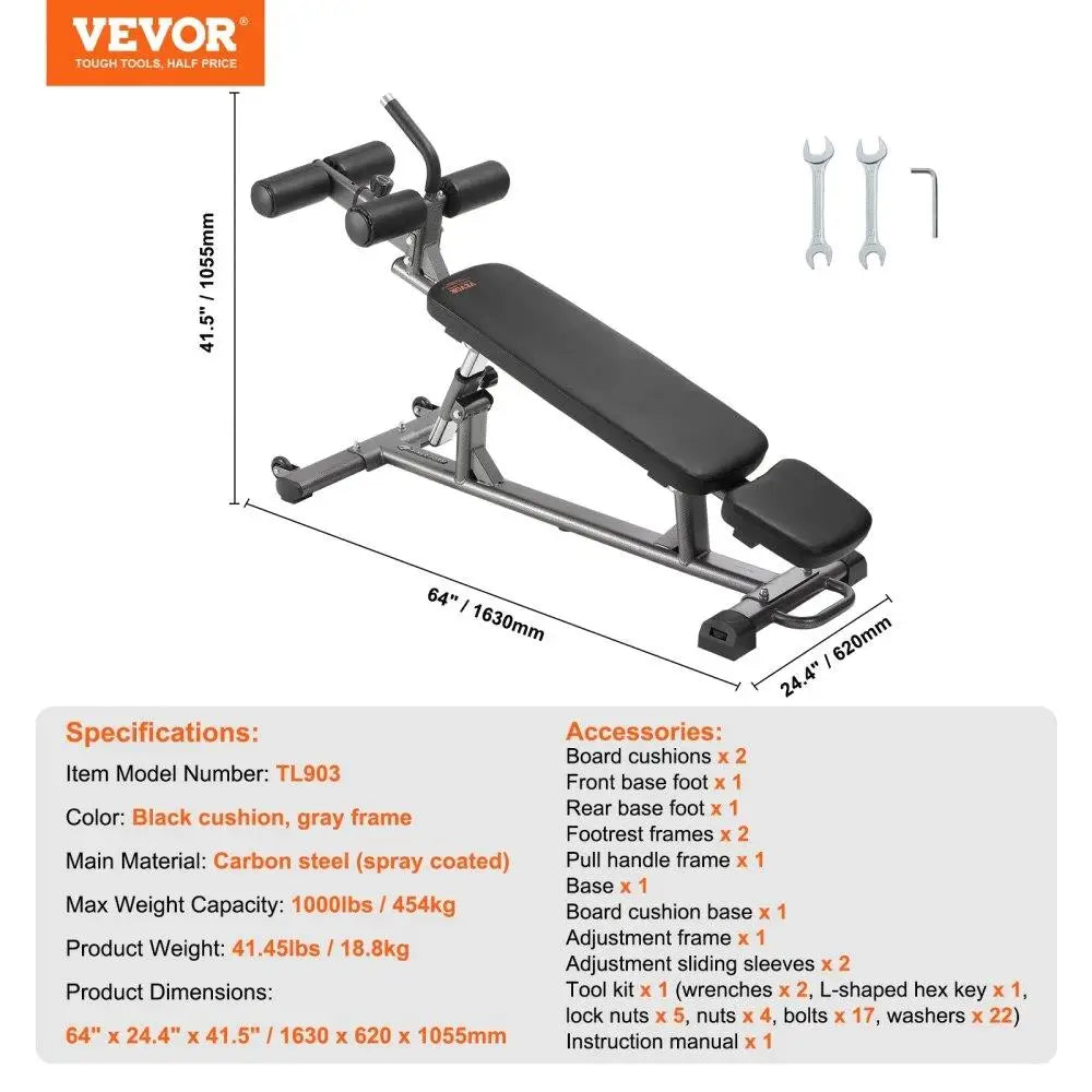 Adjustable Incline Weight Bench – Home Strength Training