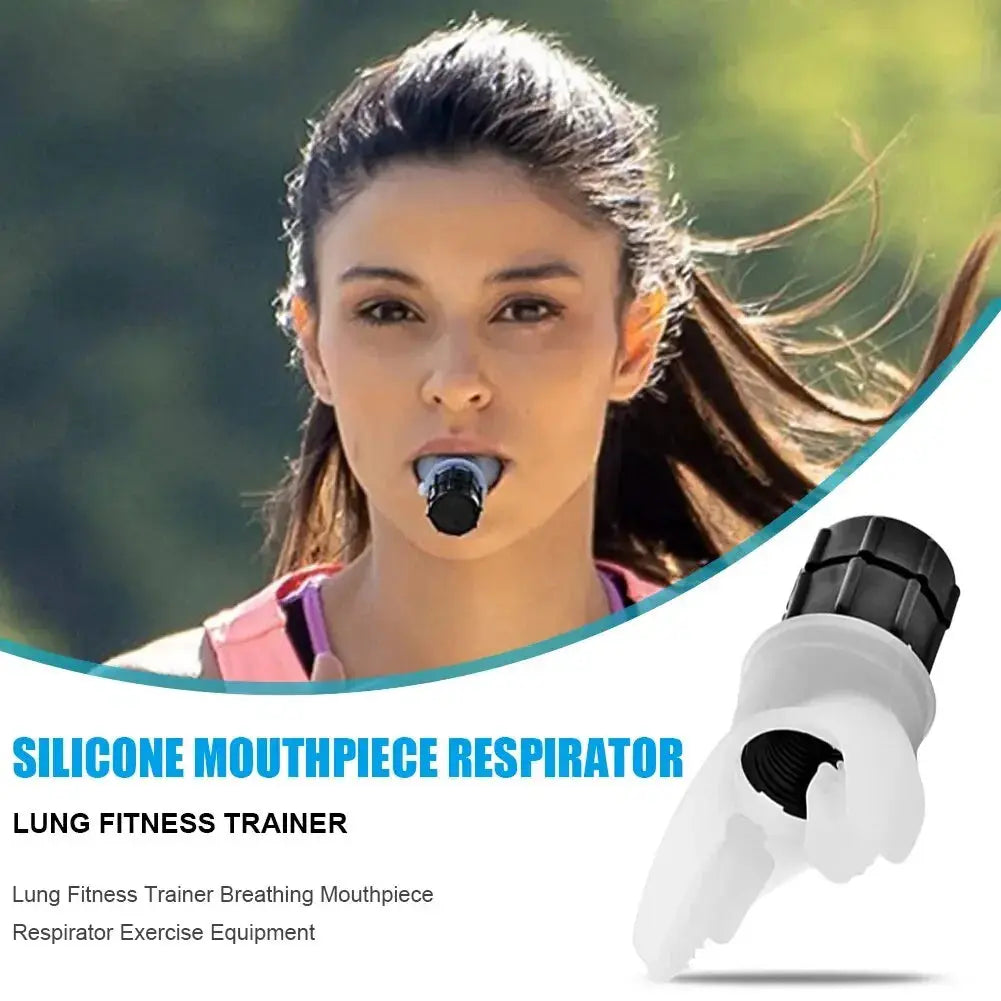 Breathing Trainer Respirator – Silicone Lung Exerciser for Fitness & Altitude Training