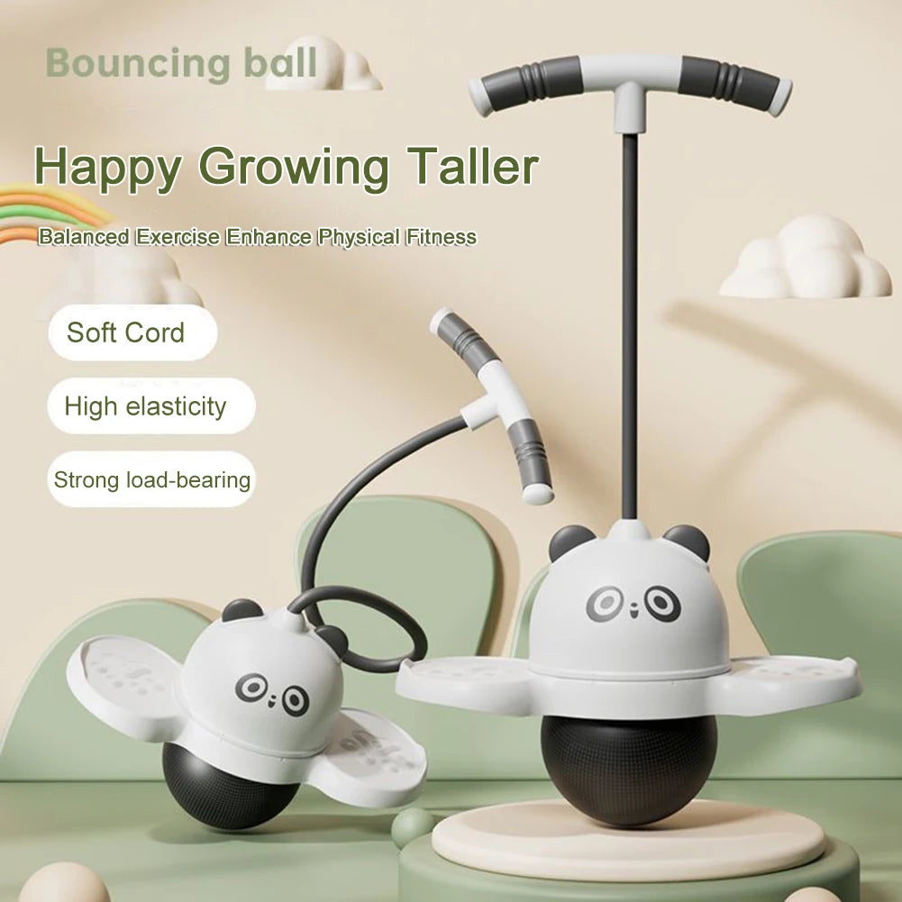 Panda Jumping Ball – Kids' Fitness Bouncer with Handle