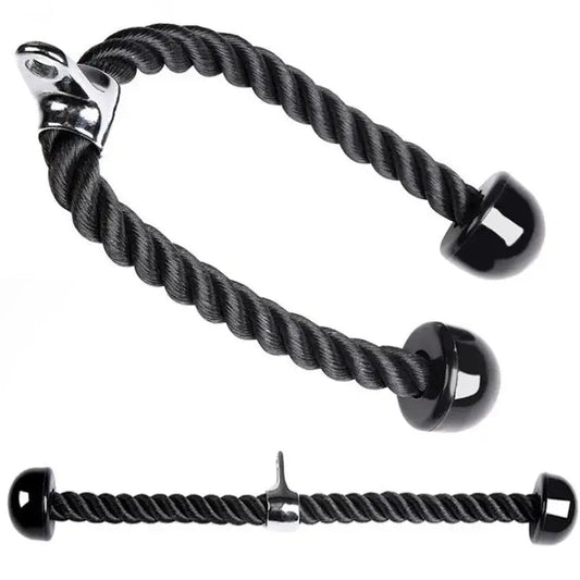 Tricep Rope Cable Attachment – Face Pull & Push Down Gym Accessory