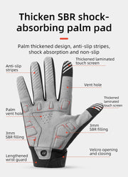 ROCKBROS glovesWaterproof Thermal Cycling Gloves – Touchscreen MTB & Motorcycle Gloves