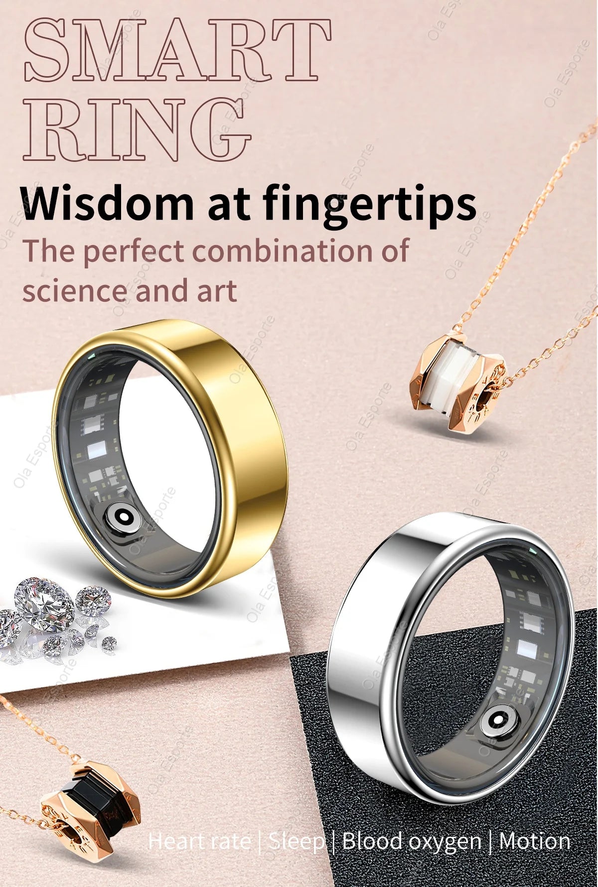 2025 Xiaomi Smart Ring – Heart Rate & SpO₂ Monitor, Waterproof Fitness Tracker