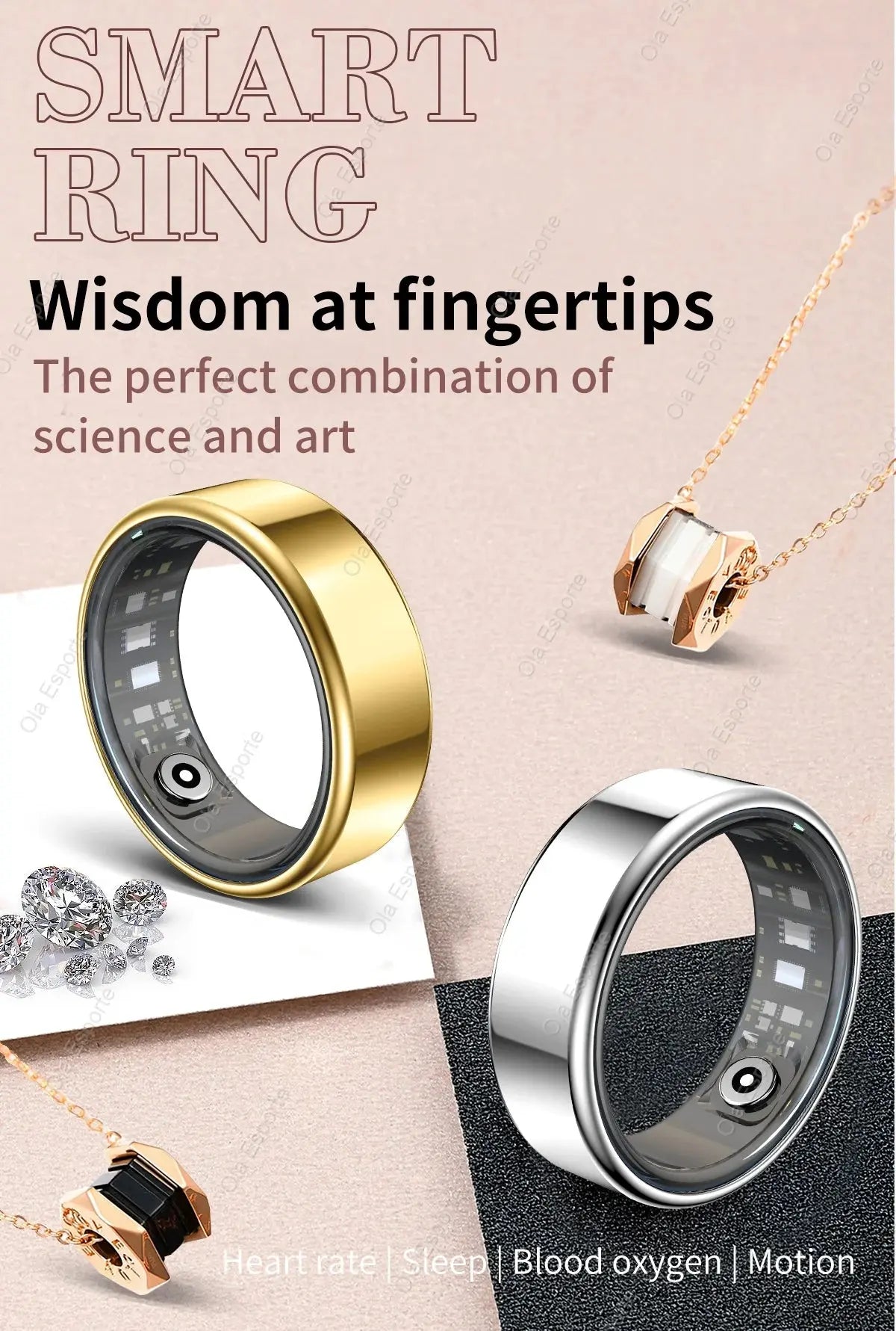 Xiaomi Smart Ring Heart Rate & SpO₂ Monitor Waterproof Fitness Tracker