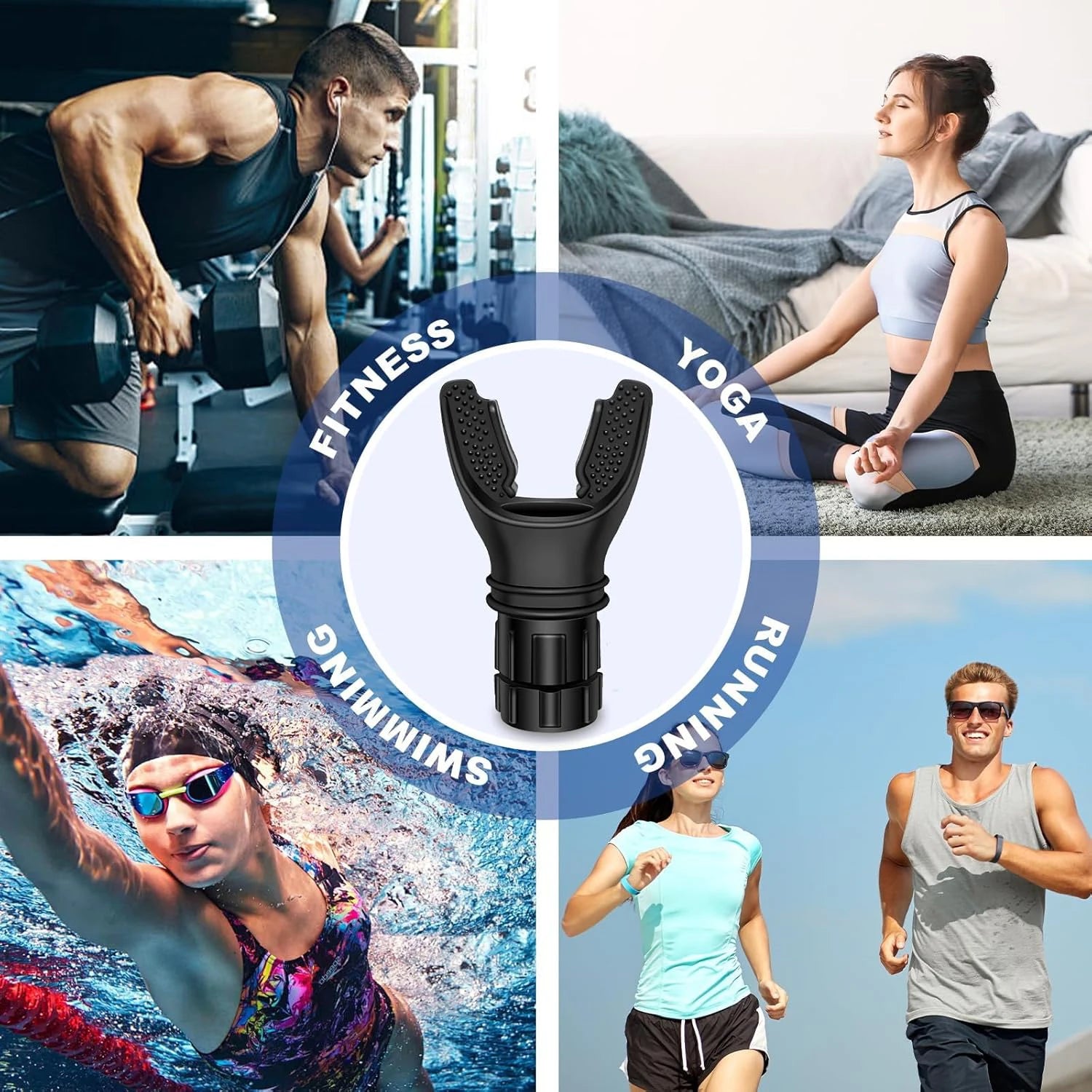 Adjustable Breathing Trainer – Lung Exerciser for Capacity & Strength