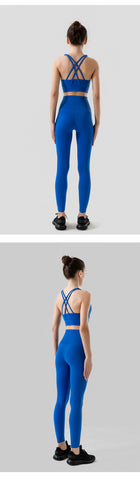 women's yoga sportswear– Fitness Leggings & Bra Top Outfit