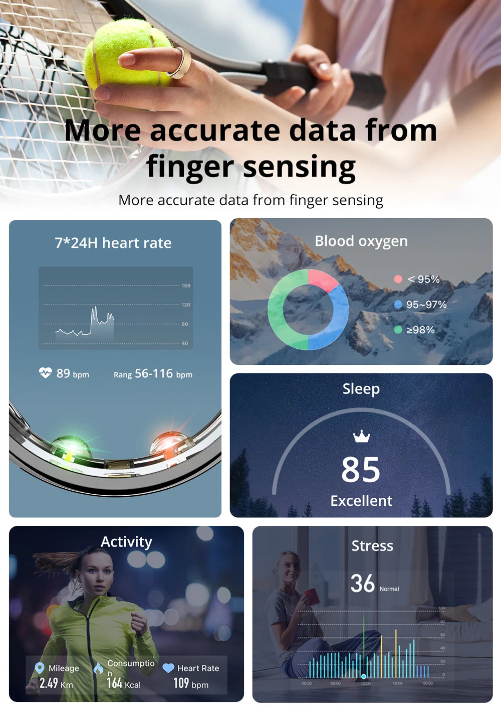 COLMI R10 Smart Ring – Health & Sleep Tracker with Charging Case