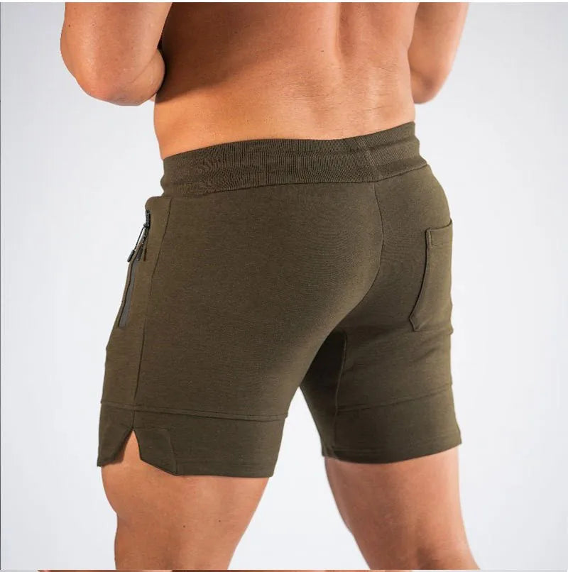 2024 Men’s Sports Shorts – Zip Pocket Fitness & Running Joggers