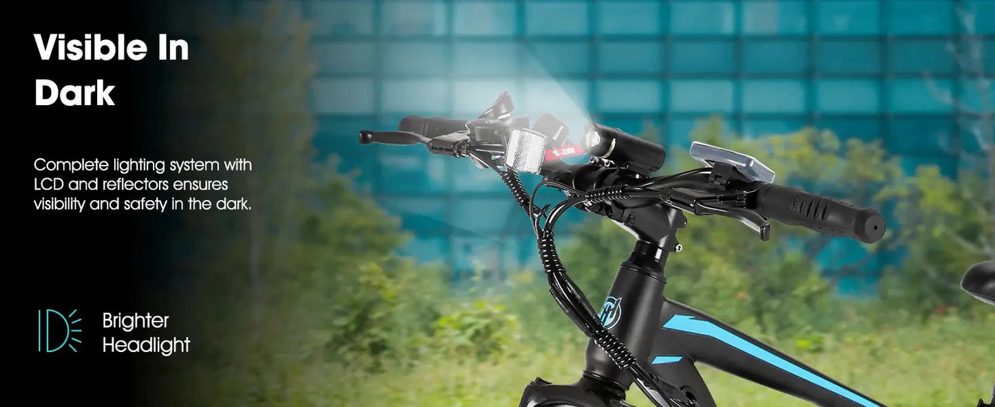 HILAND 26" Electric Mountain Bike – 500W Motor, 20MPH, Removable Battery PeakPursuitFitness