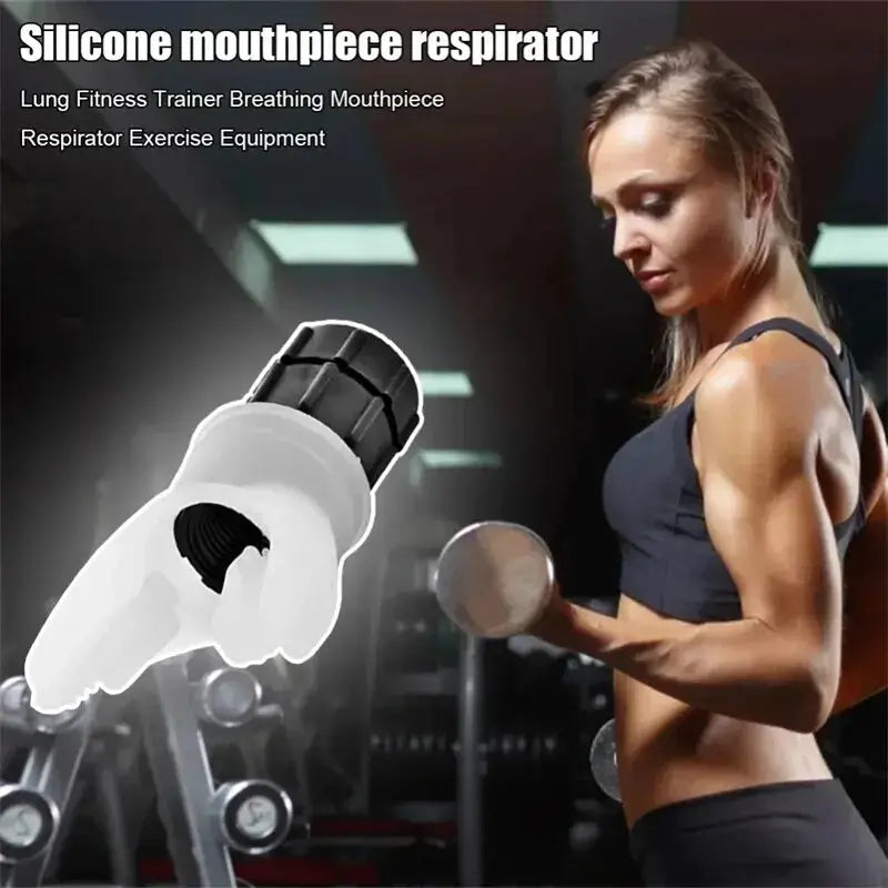 Breathing Trainer Respirator – Silicone Lung Exerciser for Fitness & Altitude Training