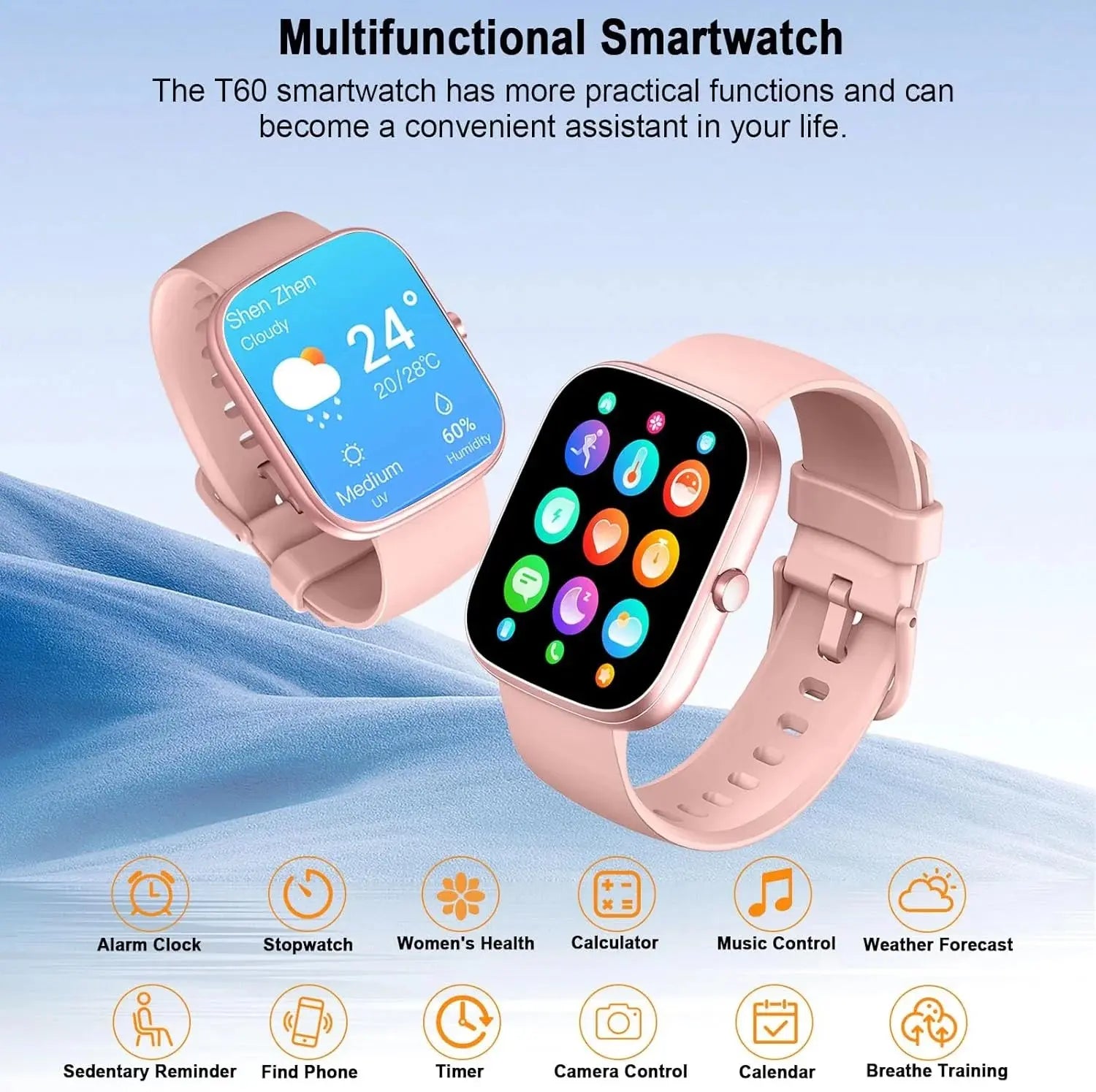 1.91" Smart Watch with Call & Fitness Tracking