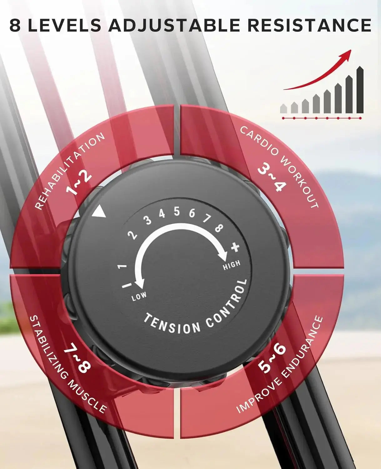 3-in-1 Folding Exercise Bike – Magnetic Upright X-Bike with 8-Level Resistance