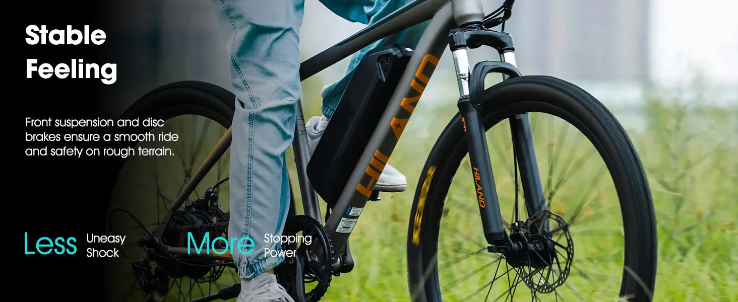 HILAND 26" Electric Mountain Bike – 500W Motor, 20MPH, Removable Battery PeakPursuitFitness