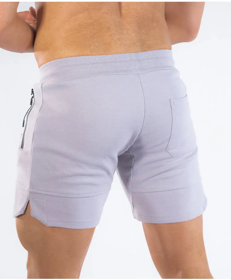 2024 Men’s Sports Shorts – Zip Pocket Fitness & Running Joggers