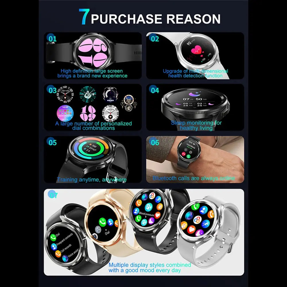 Galaxy Watch6 Classic 2024 GPS Smartwatch with Health & Bluetooth Call