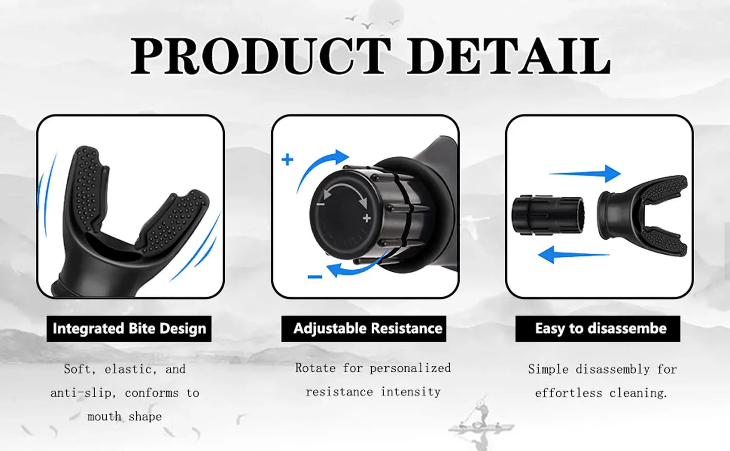 Adjustable Breathing Trainer – Lung Exerciser for Capacity & Strength