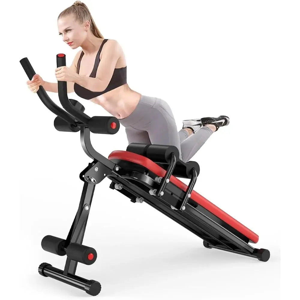 Adjustable Ab Machine – Foldable Stomach Trainer for Home Workouts