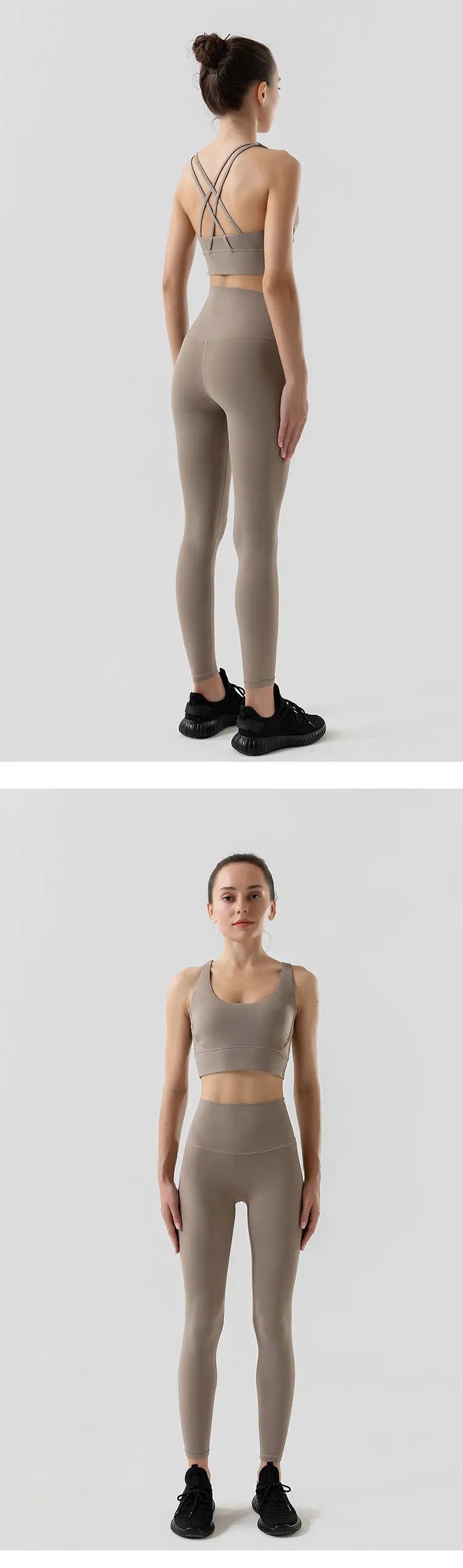 women's yoga sportswear– Fitness Leggings & Bra Top Outfit PeakPursuitFitness