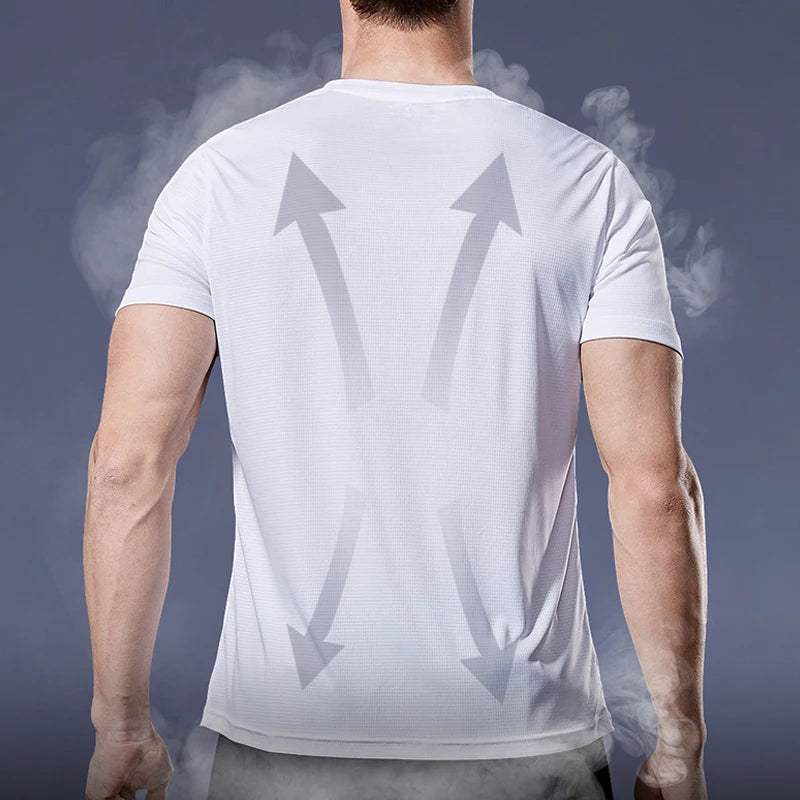 Men’s Quick-Dry Sports T-Shirt – Running, Soccer & Gym Compression Shirt