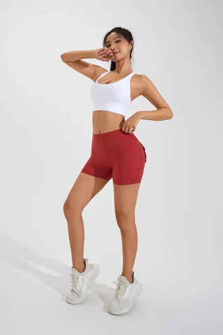 women's yoga shorts– High Waist Pocket Fitness Tights