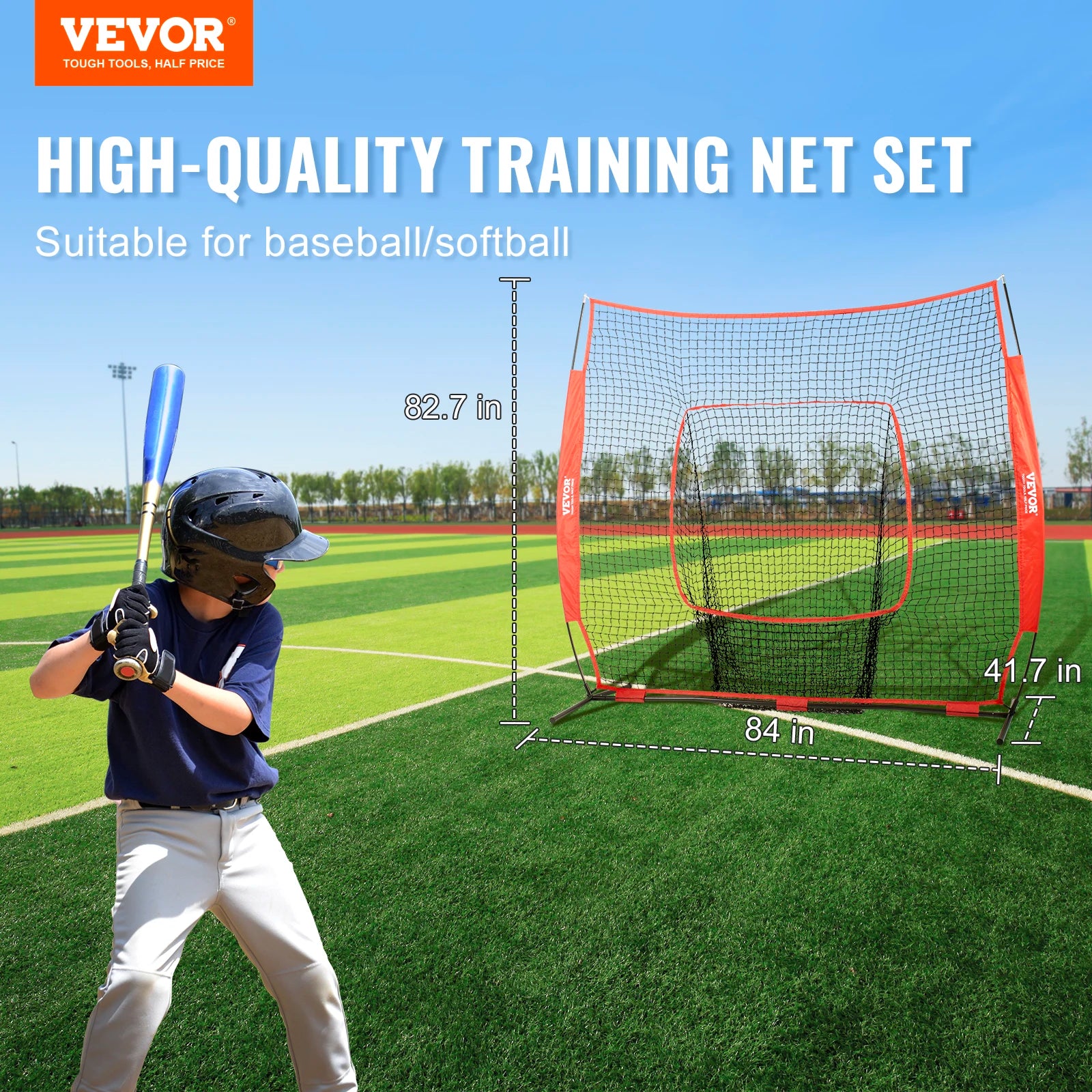7x7ft Portable Baseball Practice Net