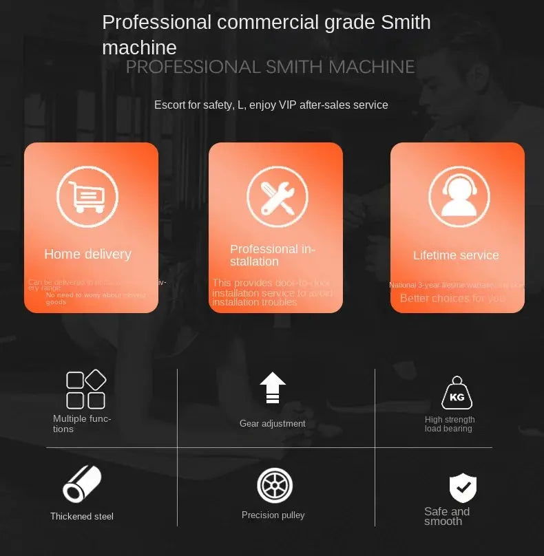 MIYAUP Smith Machine – Commercial Multifunctional Squat & Frame Trainer