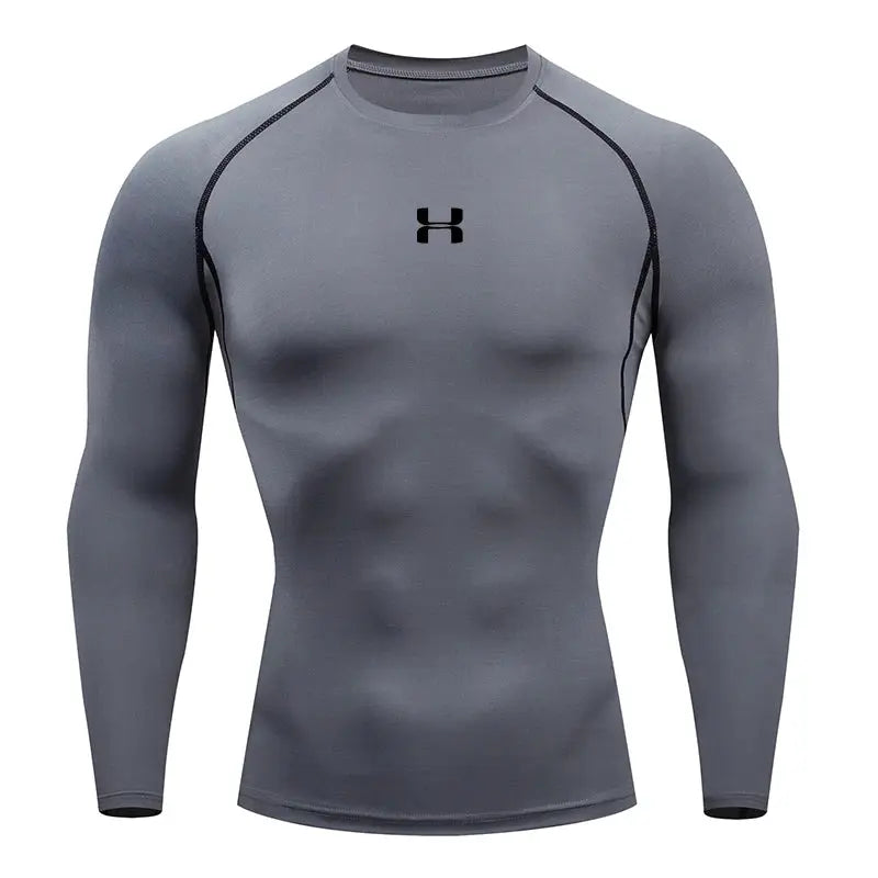 Men's Compression Shirt – Athletic Gym & Running Top