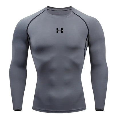 Men's Compression Shirt – Athletic Gym & Running Top