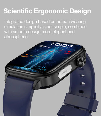 LIGE Smart Watch – ECG+PPG, Blood Lipid & Uric Acid Monitor, BT Call