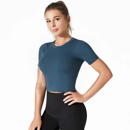 LEOSOXS Women’s Quick-Dry Sports T-Shirt – Breathable Gym & Yoga Top