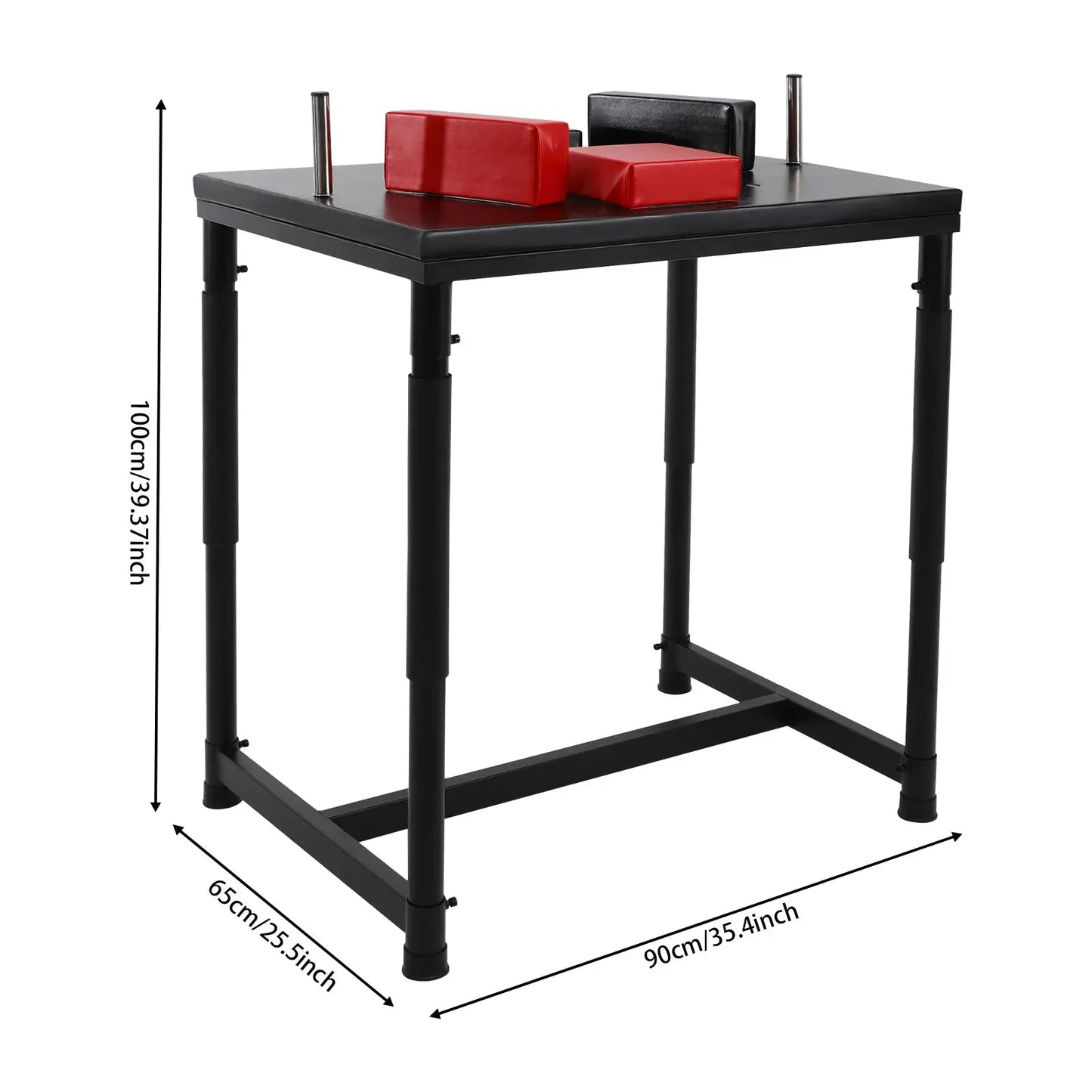 Professional Arm Wrestling Table – Standard Battle Equipment (Black & Red)