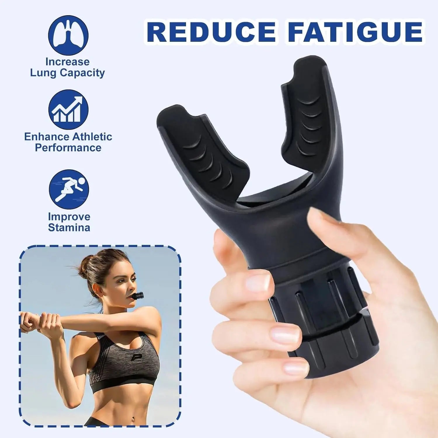 Adjustable Breathing Trainer – Lung Exerciser for Capacity & Strength