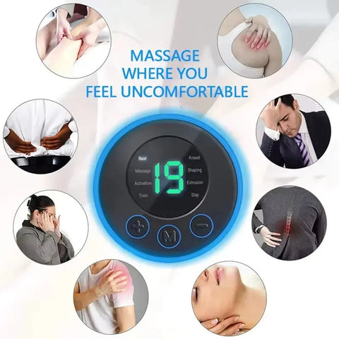Mini Neck & Body Massager – Portable Muscle Stimulator Patch