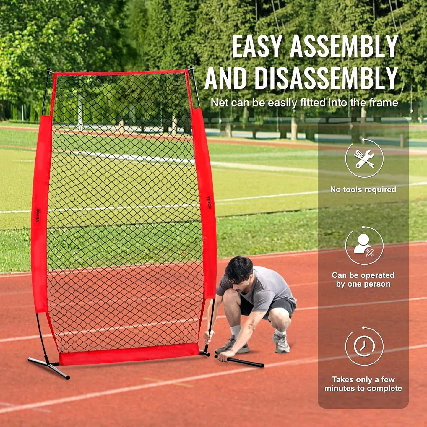 VEVOR Baseball Softball Batting Safety Screen