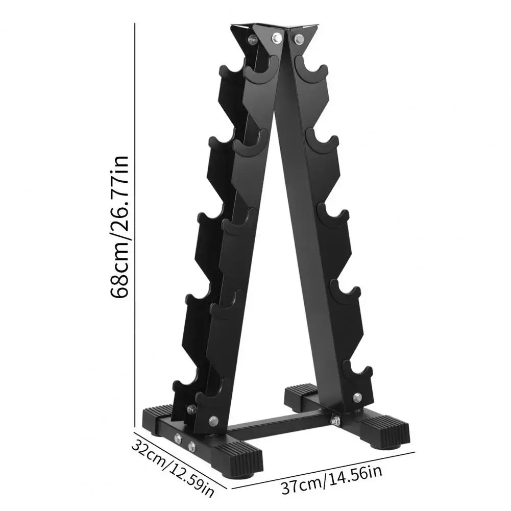 5-Tier Dumbbell Rack – Home Gym Weight Storage Stand