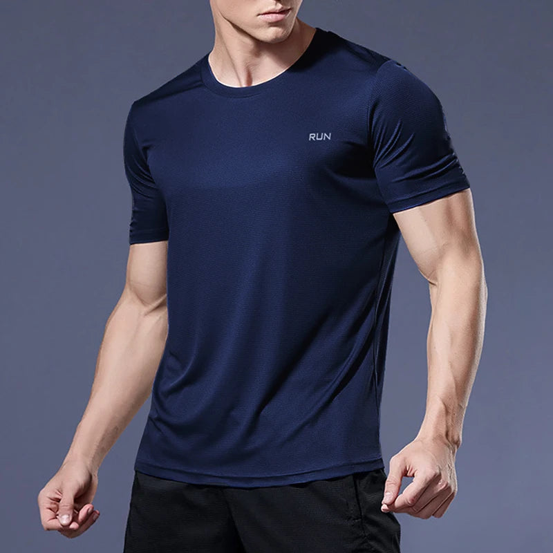 Men’s Quick-Dry Sports T-Shirt – Running, Soccer & Gym Compression Shirt