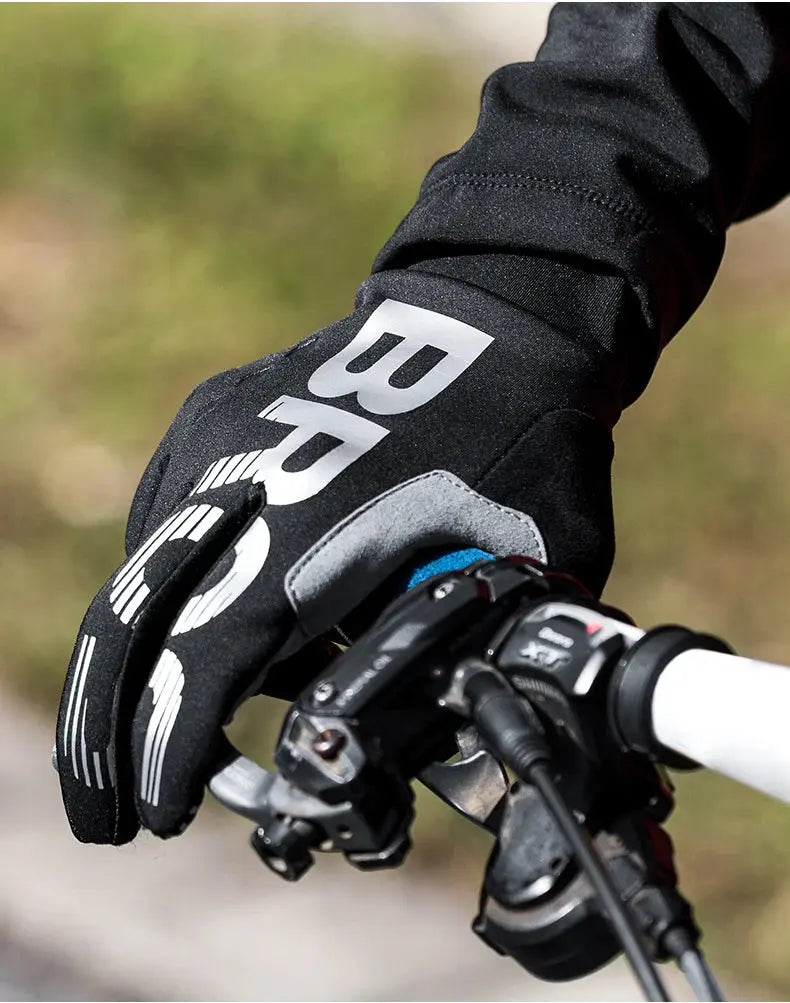 ROCKBROS glovesWaterproof Thermal Cycling Gloves – Touchscreen MTB & Motorcycle Gloves PeakPursuitFitness