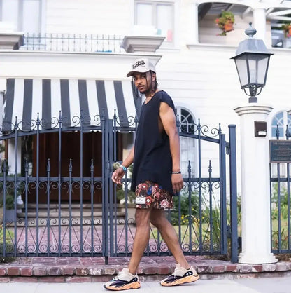 Oil Painting Style Mesh Shorts – Unisex Summer Sports & Training Wear