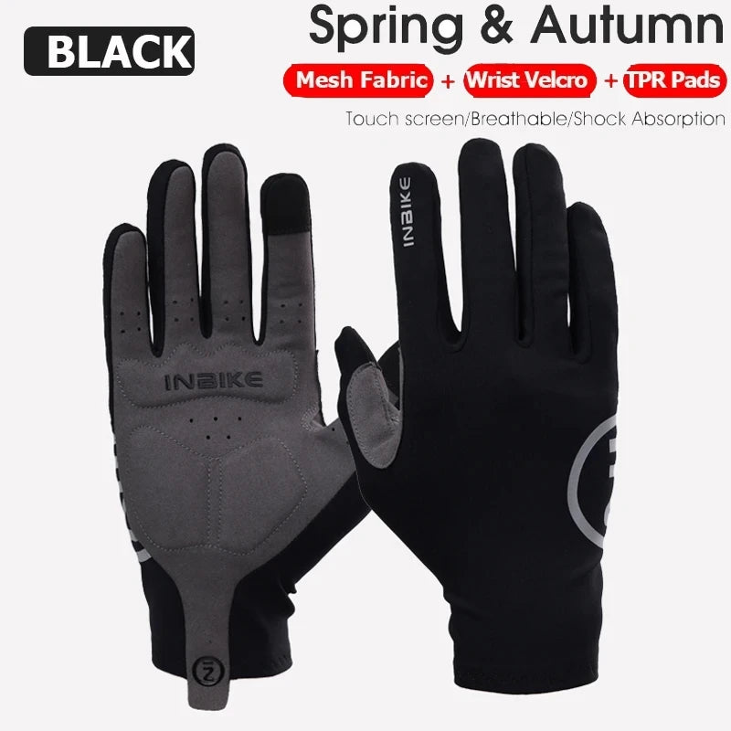 INBIKE Full Finger Cycling Gloves – MTB Touchscreen Bike & Sports Gloves