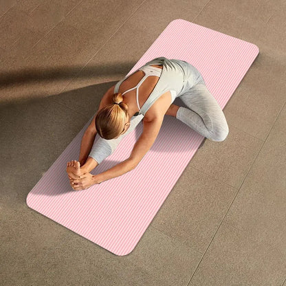 Non-Slip Yoga Mat – Thick Fitness & Exercise Mat for Home Gym