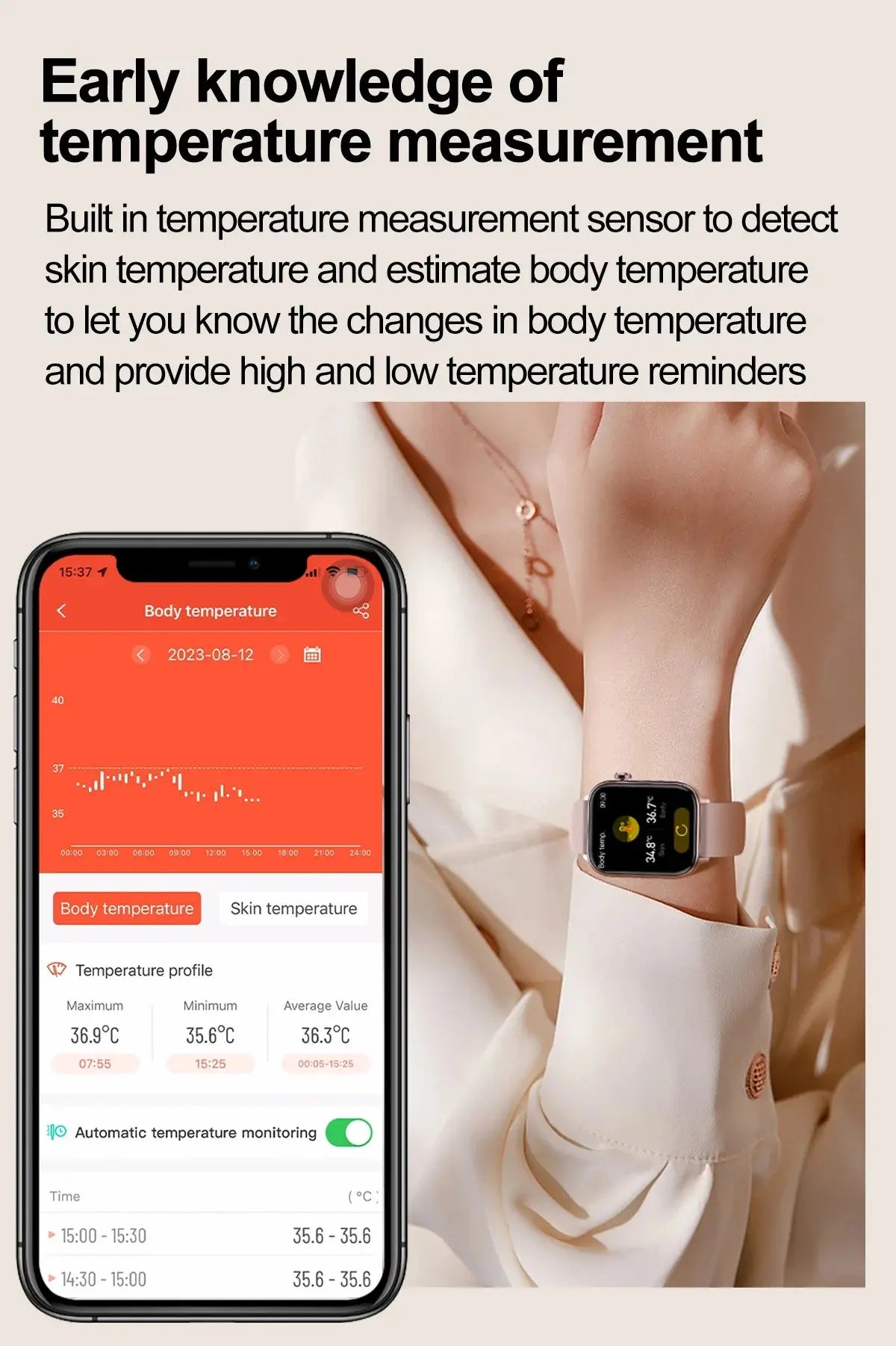 LIGE Smart Watch – ECG+PPG, Blood Lipid & Uric Acid Monitor, BT Call