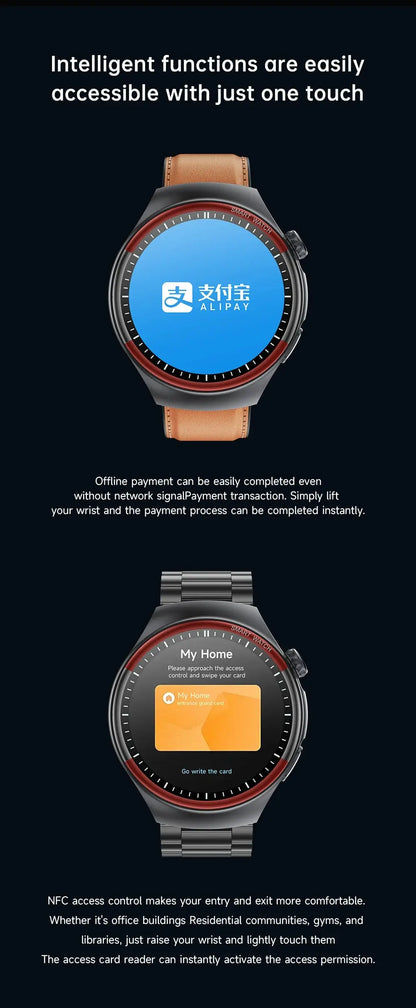 High-End Smart Watch – ECG/PPG, Laser Detection, BT Call, NFC