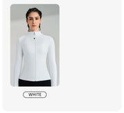 women's yoga jacket – Long Sleeve Fitness Top with Thumbholes