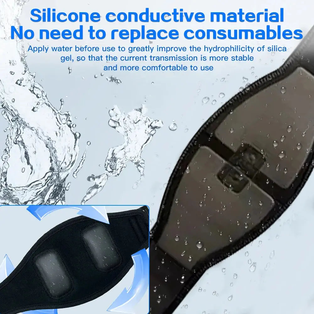 Smart EMS Fitness Belt – Rechargeable Abs Trainer with LED Display