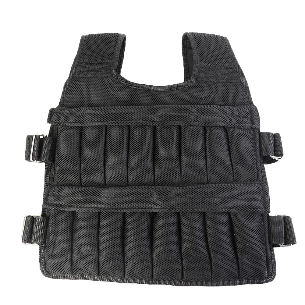 Adjustable Weighted Vest – 3/15/35kg Training Jacket for Running & Workouts